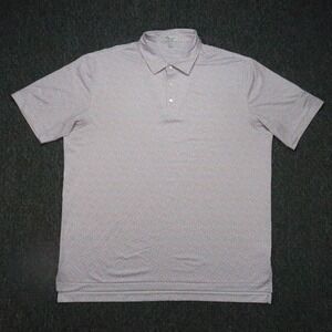 Peter Millar‎ Shirt Mens Extra Large White Red Crown Crafted Stars Performance